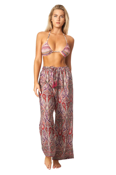 Positano Boho Spring Summer Pants - La Moda Clothing