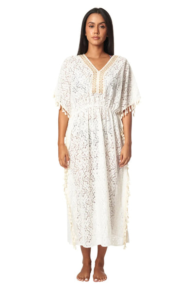 Long Kaftan Beach Cover up - La Moda Clothing