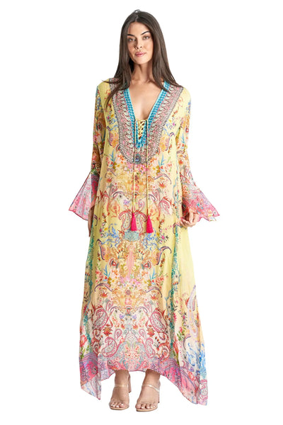 Silk Kaftan Dresses - La Moda Clothing