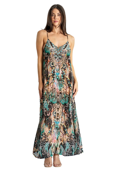 Racerback Maxi Dress for Resort or Cruise - La Moda Clothing