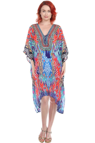 Trendy V-Neckline Maxi Silk Dress - La Moda Clothings