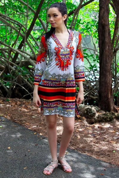 Tunic-Style Cover-Up Dress | Resort Wear Wholesale - La Moda Clothings